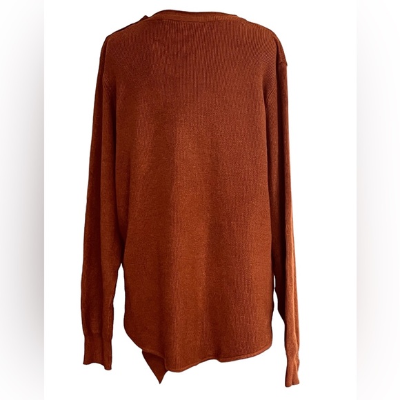 City Chic Royal Jumper Copper Long Sleeves Button Detail Brand New Plus Size M - Picture 4 of 8